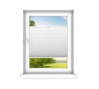 time4blinds - Store plissé sans perçage sur Mesure - Store plissé - Protection Contre Les Regards et Le Soleil - Montage Facile - Store plissé - Fertifplissee - 130x170 cm - Blanc