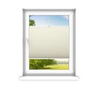 time4blinds - Store plissé sans perçage sur Mesure - Store plissé - Protection Contre Les Regards et Le Soleil - Montage Facile - Store plissé - Fertifplissee - 90x180 cm - Blanc crème
