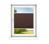 time4blinds - Store plissé sans perçage sur Mesure - Store plissé - Protection Contre Les Regards et Le Soleil - Montage Facile - Store plissé - Fertifplissee - 40x150 cm - Brun Classique