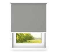 time4blinds Stores à enroulement Store occultant Store à enroulement à Suspension Libre Montage Mural ou au Plafond Protection UV Propriétés thermiques80x300 cm Cardamome - Gauche