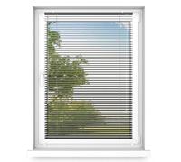 time4blinds - Stores intérieurs sans perçage - Stores en Aluminium pour fenêtres - Salon, Chambre, Cuisine, Bureau - avec Guidage par Cordon - Noir Brillant, Rechts, 1500x1300