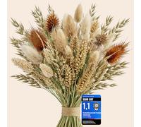 TIME4FLEUR Fleurs séchées attachées à la main - Fleurs décoratives de qualité supérieure en provenance d'Europe - Fleurs séchées élégantes - Bouquet de fleurs séchées pour décoration de table, salon