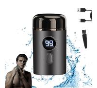 Timeatea Shaver, Timeatea Electric Razor, Mini Electric Shaver Pocket,Mini Portable Electric Shaver,USB Rechargeable Waterproof Electric Razor Trimmer,USB Rechargeable,for Home Car Travel (Black)
