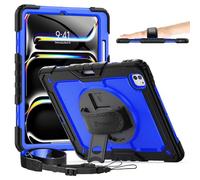 timecity pour iPad Pro 13 Pouces M4, étui 2024 7e génération, Support Rotatif à 360°, Porte-Stylo et Charge sans Fil, Protection Contre Les Chocs avec Protecteur d'écran et bandoulière - pour Les