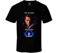 Timecop Van Damme 90's Action Movie T Shirt Manches Courtes(Small)