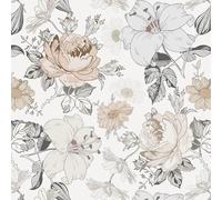 Timeet 40x300c autocollante Peinture murale fleurs Feuille autocollante à fleurs Feuille autocollante pour meubles Peinture murale autocollante Revêtement mural vinyle Papier peint...