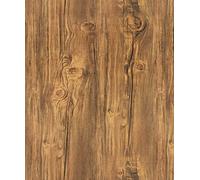 Timeet Film adhésif en bois pour meubles, papier peint autocollant 42 x 500 cm, décoratif vintage en grain de bois, papier peint en vinyle rustique, pour table, armoire