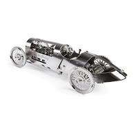 TimeForMachine Kit de Puzzle mécanique 3D en métal pour Voiture de Course à balles, Argent Vintage