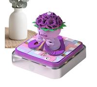 TimeKeeper Desk Calendar - Journal imprimé rose pour bloc-notes | Journal d'anniversaire avec base légère Support en plastique transparent pour bureau pour la décoration de la maison