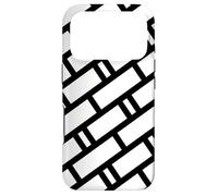 Timeless Bicolor Rectangle White and Black Metro Tiles Coque pour iPhone 17 Pro