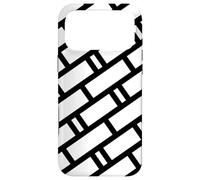 Timeless Bicolor Rectangle White and Black Metro Tiles Coque pour iPhone 17 Pro Max