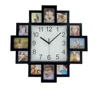 Timelike Horloge Murale à Cadre à Monter soi-même - Design Moderne - Images d'art en Plastique - Décoration d'intérieur Klok Unique - Créez Votre Propre Horloge Multi-Photos