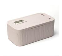 Timely Secure Lock Box avec serrure à combinaison et minuterie numérique pour stocker des collations, des téléphones et des objets de valeur, verrouillage jusqu'à 30 jours (mètres de temps blanc)