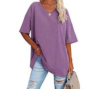 TIMEMEAN Chemise Manche Courte Femme Crop Top Blanc Manche Longue Blouse Blanche 100% Coton Lycée T Shirt Lot Femme Blouse Fluide Top Femme Oversize Chemise Pois Chemise Femme XXL Chemise De Nuit