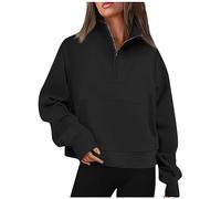 TIMEMEAN Damen Pullover Deguisement Pirate Femme Sweat Blanc Femme Sweatshirt Long Hiver Pull Sweat Femme Sweetplaid Sweatshirt Noel Femme Sequin Pull Soie Femme Chemisier Sweatshirt Femme Sweat