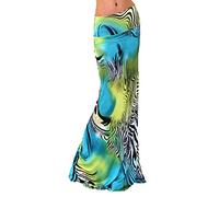 TIMEMEAN Femmes Décontracté Rayé Taille élastique Moulante Crayon Jupe Longue Taille Haute Extensible Enveloppement Midi Genou Longueur Jupes