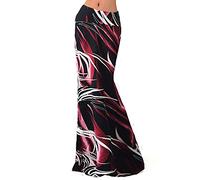 TIMEMEAN Femmes Stretchy Imprimé Midi Genou Longueur Jupe Taille élastique Crayon Moulante Longue Maxi Jupes