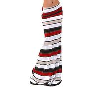 TIMEMEAN Femmes Stretchy Imprimé Midi Genou Longueur Jupe Taille élastique Crayon Moulante Longue Maxi Jupes