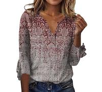 TIMEMEAN Sous Pull Femme T-Shirt Fluo Chemise À Bouton De Manchette Blouse Médiévale Oversize Ensemble Pantalon Top Strass Et Paillettes Haut Sexy Décolleté