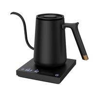 TimeMore au cou d'oie bouilloire electrique temperature reglable BPA Tea bouilloire inox Arrêt automatique pour café, thé, 600 ml, noir