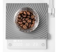 TIMEMORE Balance à Café Basic 2.0 Balance Électronique à Expresso Blanche avec Débit d'Eau et Fonction Minuteur, Commutation Libre des Unités Ounce/kg, Balance Numérique pour Cuisine/Pâtisserie/Cuisso