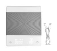 TIMEMORE Black Mirror Basic 2, Balance de café goutte à goutte pour verse-over avec minuteur automatique et fonction de débit, Balance de café numérique, capacité de 2000 g, Blanche