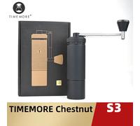 TIMEMORE CHESTNUT S3 moulin à café manuel réglage externe 0.015mm/clic S2C890 bavure à l'intérieur du moulin à expresso manuel CHESTNUT S3 BLACK