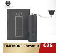 TIMEMORE - moulin à café manuel châtain C2S, nouvelle mise à niveau, corps métallique intégré, Portable, idéal pour les voyages et le Camping matte black C2S