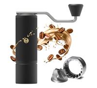 TIMEMORE Moulin à café manuel conique en acier inoxydable avec capacité de 20 g - Réglage numérique externe réglable - Moulin à expressp pour voyage, camping - Châtaigne Xlite noir