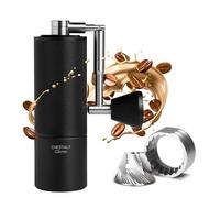 Timemore moulin à café manuel moulin à café conique en acier Chestnut c3s pro inoxydable avec poignée pliable réglable à l'intérieur capacité 20g Noir