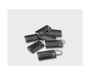 TimeMoto Badge Porte-clés RF-110 - Compatible badgeuse RFID - Lot de 25 - Noir