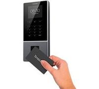 TimeMoto TM-626 Pointeuse horaire connectée au cloud avec capteur d'empreintes digitales, compatible avec badges RFID, code PIN, jusqu'à 200 utilisateurs, rapport des heures travaillées, Wi-Fi