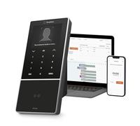 Timemoto TM-838 SC Pointeuse horaire connectée au Cloud avec pointage par Face ID, RFID et Code PIN, jusqu'à 200 utilisateurs Maximum, Planification, Rapport des Heures travaillées, Wi-FI