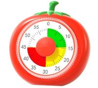 Timer de la Cuisine mécanique - Horloge de Compte visuel de 60 Minutes, Conception de Fruits Alarme auditive | Outil de Gestion du Temps pour enseigner aux Adultes Utilisation de la Maison en