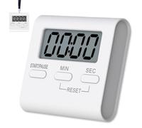 Timer de la cuisine pour cuisiner la minuterie de cuisson la batterie magnétique numérique alimentée avec une alerte vocale, un support et un trou suspension pour les œufs, la cuisson, la ragoû