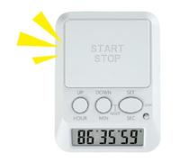 Timer for Kitchen - LED Display Management Tools | with Light and Buzzer Alert Digital Teacher Student Study Baking Training Daily Work Gym Desk Exercise Home