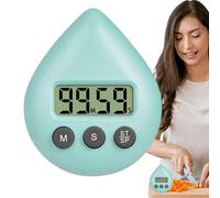 Timer Kids Horloge de douche numérique, minuterie étanche | Minuteur de douche pour LCD affiche une alarme bruyante, compte à rebours pour la classe, horloge murale avec un trou d'aspiration