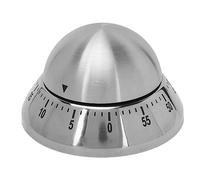 Timer mécanique rond Clear Number Scale Anti Slip Base en acier inoxydable Chauffeur de cuisine pour la cuisson du sauna de massage Fitness