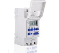 Timer Minuteur Numérique Programmable, Sicomne Programmateur Prise Électrique et Digitale Ecran LCD Interrupteur Horaire Hebdomadaire avec Programmation Minuteur Programmable sur Rail DIN (220 V)