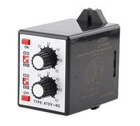 Timer Relais Double avec Minuterie, Commande par Bouton, Temporisation 6S - 60M, AC 220V - Réglable et Précis, Boîtier Étanche, Usage Industriel et Domestique