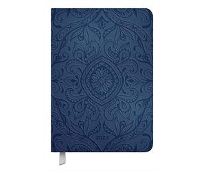 Timer Soft Touch 18 mois bleu foncé 2023/20234 : agenda A5 aspect cuir/calendrier d'octobre 2022 à mars 2024, notes et ruban marque-page