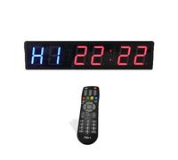 Timer Sport 3 pouces en alliage d'aluminium Sports Interval Timer Gym Boxe Compétition Formation Timing Groupe Compte à rebours Chronomètre(Blauw)