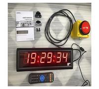 Timer Sport Chronomètre d'horloge de compte à rebours Led de 34 cm, avec bouton de réinitialisation de bouton de câble de 2 m, minuterie de jeu de réponse de ruée vers l'école télécommandée