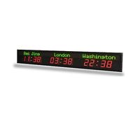 Timer Sport Nom fixé mur de villes de minuterie de Digital LED d'hôtel d'horloge mondiale de fuseau horaire de trois(Add GPS)
