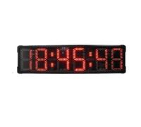 Timer Sport, Sports Timer 8 inch 6 Digit Red LED Race Timing Marathon Running Countdown Clock Interval