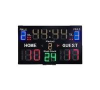 Timer Sport Tableau de bord d'affichage de basket-ball de tennis sans fil de dessus de table électronique portatif de basket-ball alimenté par batterie d'intérieur(Suit A)
