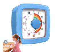 Timer Visuel pour Les | Timer À Compte À Rebours Mécanique sans Bruit | Horloge D'équipement Enseignant | 9,5 Cm ABS, Opérations De Batterie, Idéal pour Les Cours, Cuisine, Apprentissage, Exam