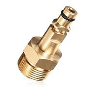 Times Mark Connecteur M22 pour nettoyeur haute pression, adaptateur de tuyau de raccord rapide en laiton de 14 mm, outil de conversion de tuyau de pistolet à laveuse Karcher K Series