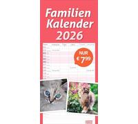 times&more Katzen Familienplaner 2026: Ein praktischer Kalender mit 5 Spalten für Pläne, Termine und Notizen der ganzen Familie. Niedliche Katzenfotos in einem nützlichen Familienkalender.times&more