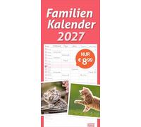 times&more Katzen Familienplaner 2027: Ein praktischer Kalender mit 5 Spalten für Pläne, Termine und Notizen der ganzen Familie. Niedliche Katzenfotos in einem nützlichen Familienkalender. times&more